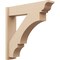 Ekena Millwork 8-in W x 36-in D x 36-in H Balboa Trad Rough Cedar Woodgrain TimberThane Outlooker, Primed Tan OUTUR080X36X36BOA04RCPR - alternate 1